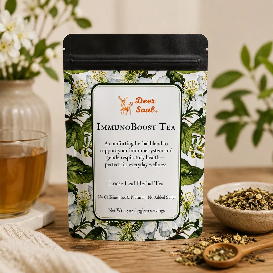 ImmunoBoost — Echinacea, Mullein & Elderflower Herbal Tea (1.5oz)