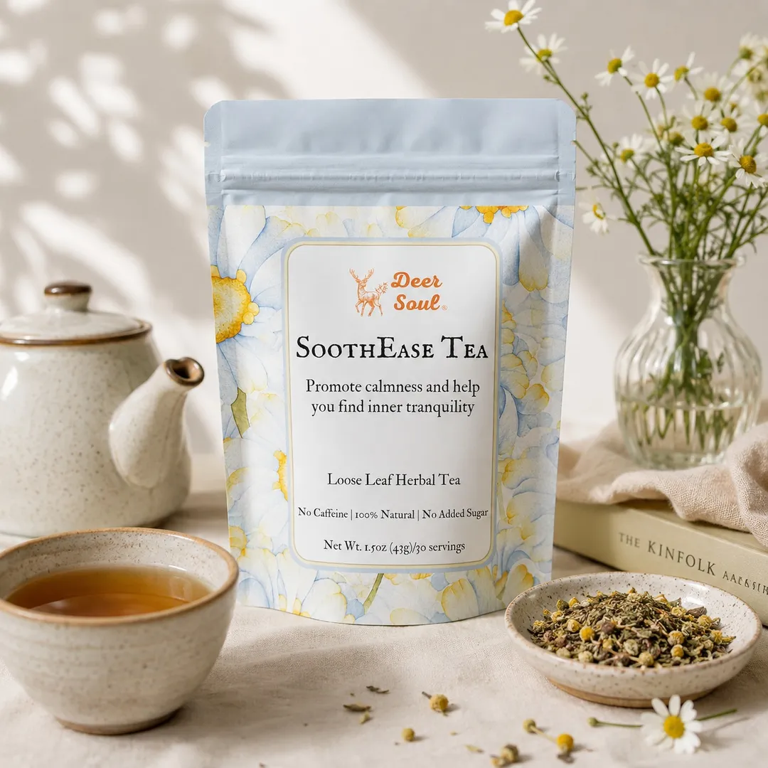 SoothEase — Chamomile & Lemon Balm Herbal Tea (1.5oz)