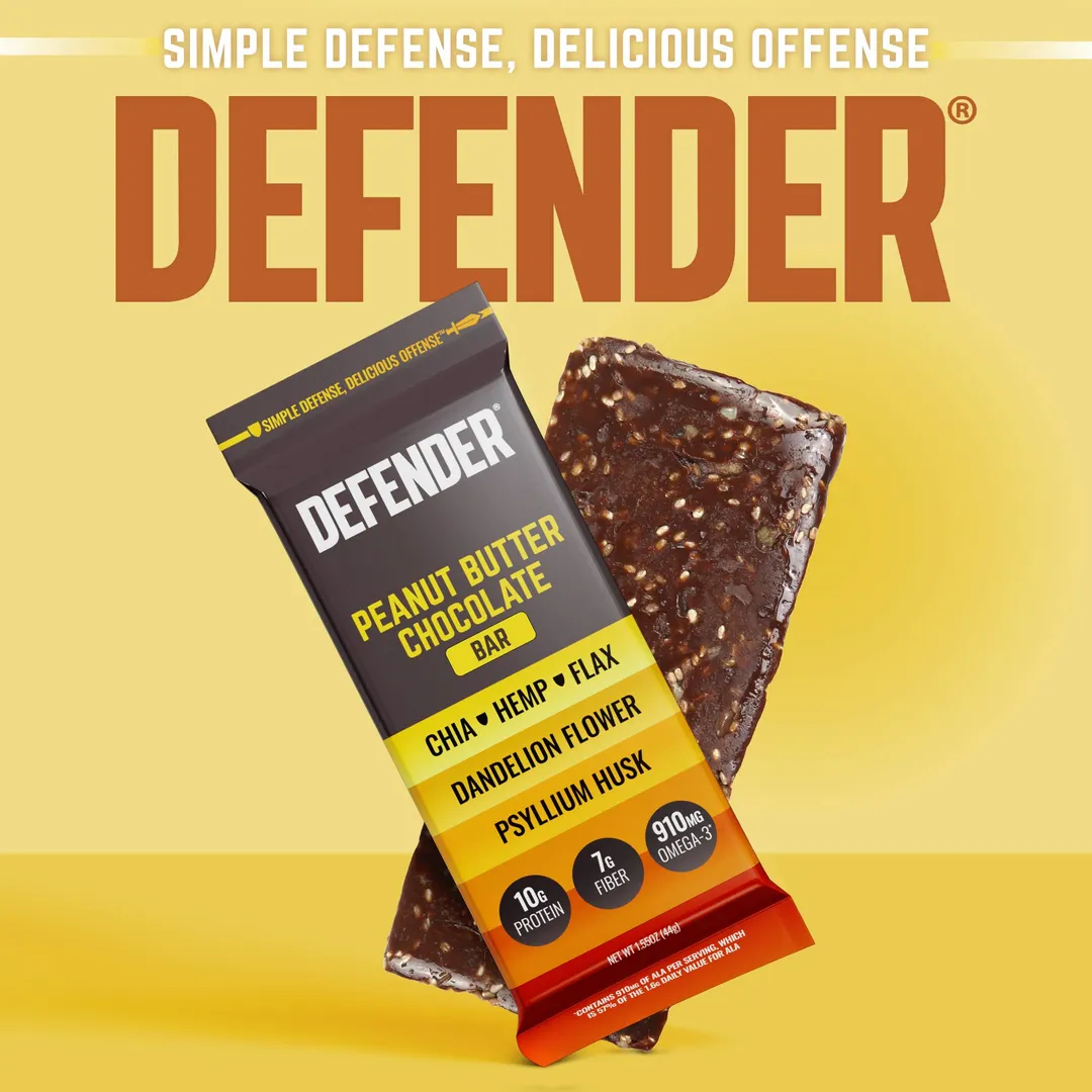NEW: Free Wooden Display, Defender Bar, 3 Flavors (216 Bar)