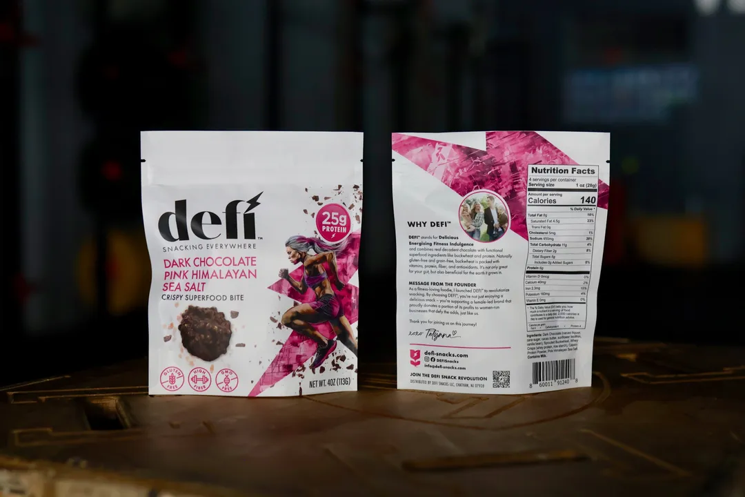 DEFI Dark Chocolate Pink Himalayan Salt Crispy Superfood Bite