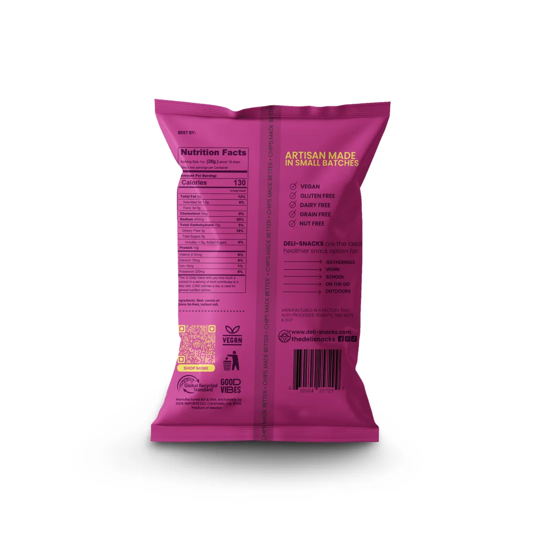 Beet Chips | Lightly Salted | Snacks | Vegan | Gluten Free