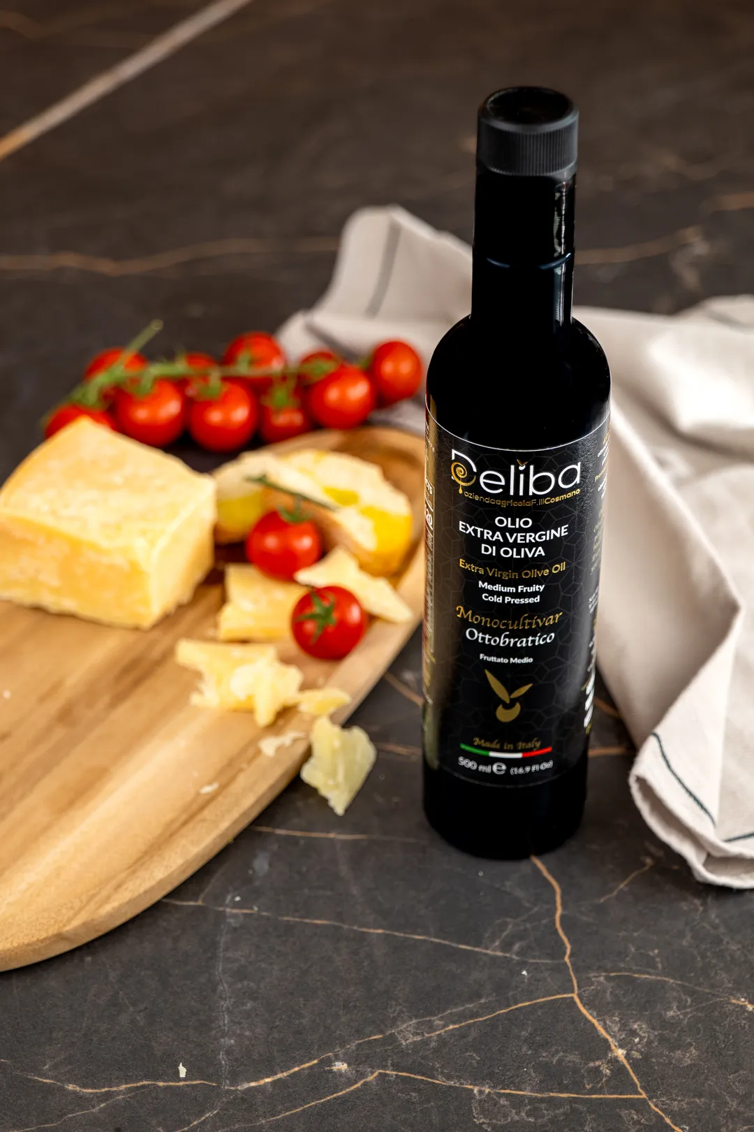 Deliba – Monocultivar Ottobratico Extra Virgin Olive Oil (500 mL)