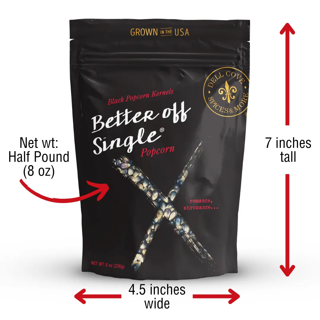 Better Off Single Popcorn - Divorce Breakup Funny Humor Gift