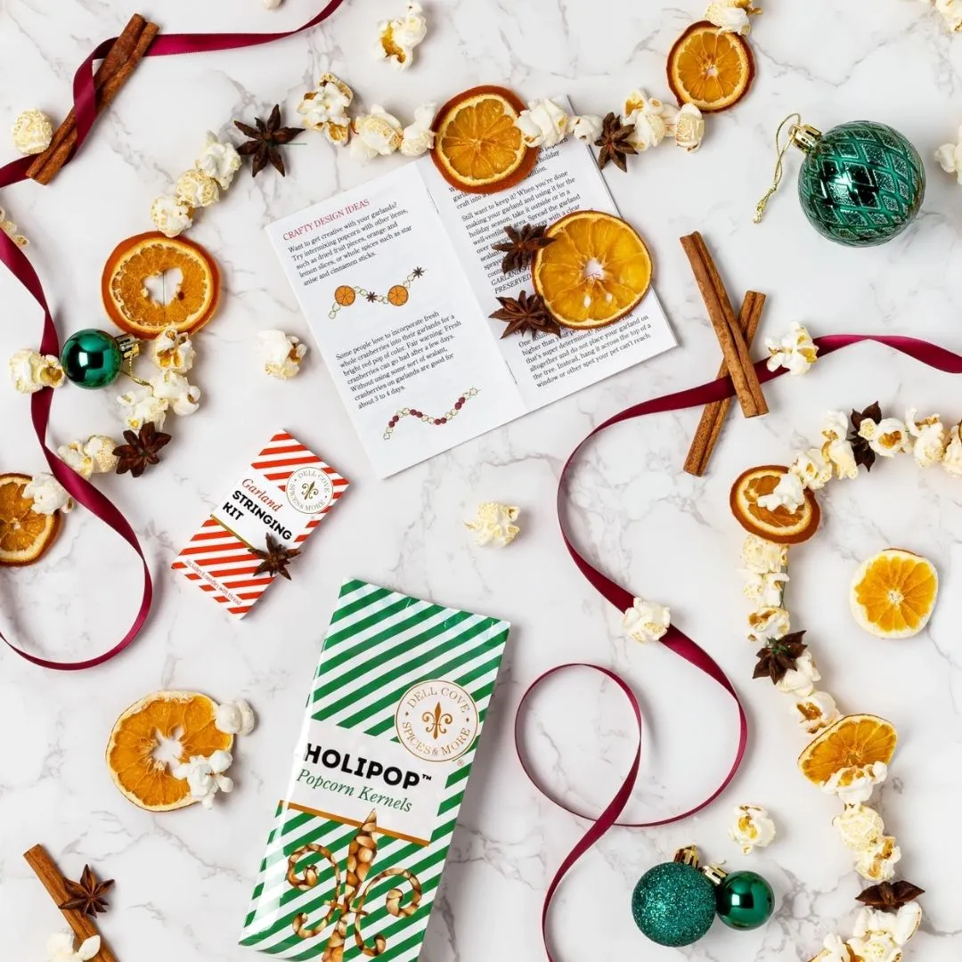 Holipop Popcorn Garland Kit - Diy Christmas Ornament Craft