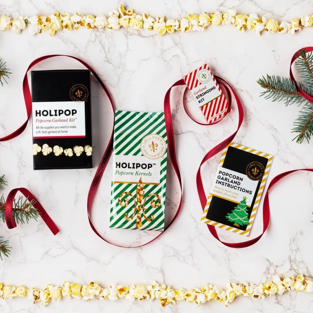 Holipop Popcorn Garland Kit - Diy Christmas Ornament Craft