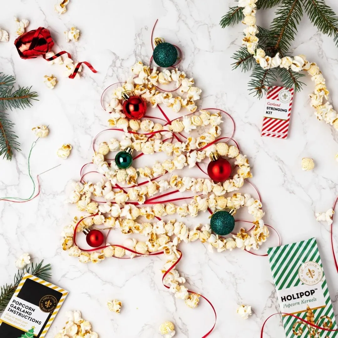 Holipop Popcorn Garland Kit - Diy Christmas Ornament Craft