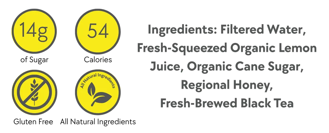 Devil's Foot Beverage - Sparkling Black Tea Lemonade (Case of 24)