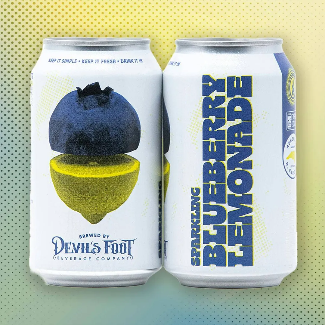 Devil's Foot Beverage - Sparkling Blueberry Lemonade (Case of 24)