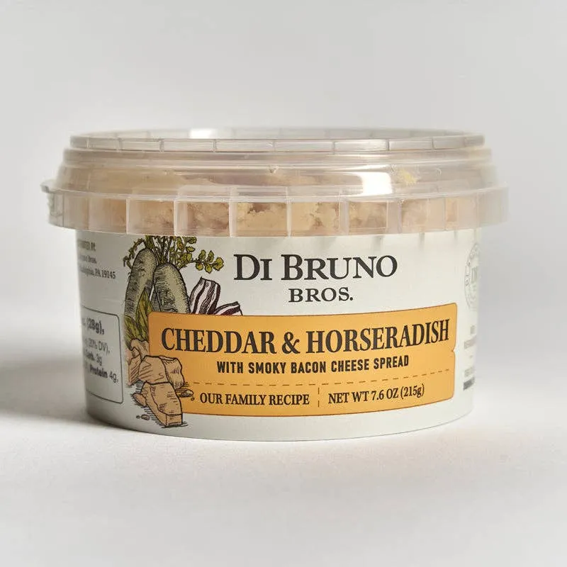 Cheddar & Horseradish with Smoky Bacon Cheese Spread