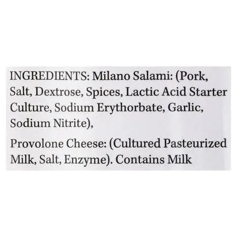 Sliced Milano Salami & Provolone Tray