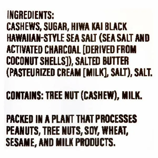 Black Lava Cashews