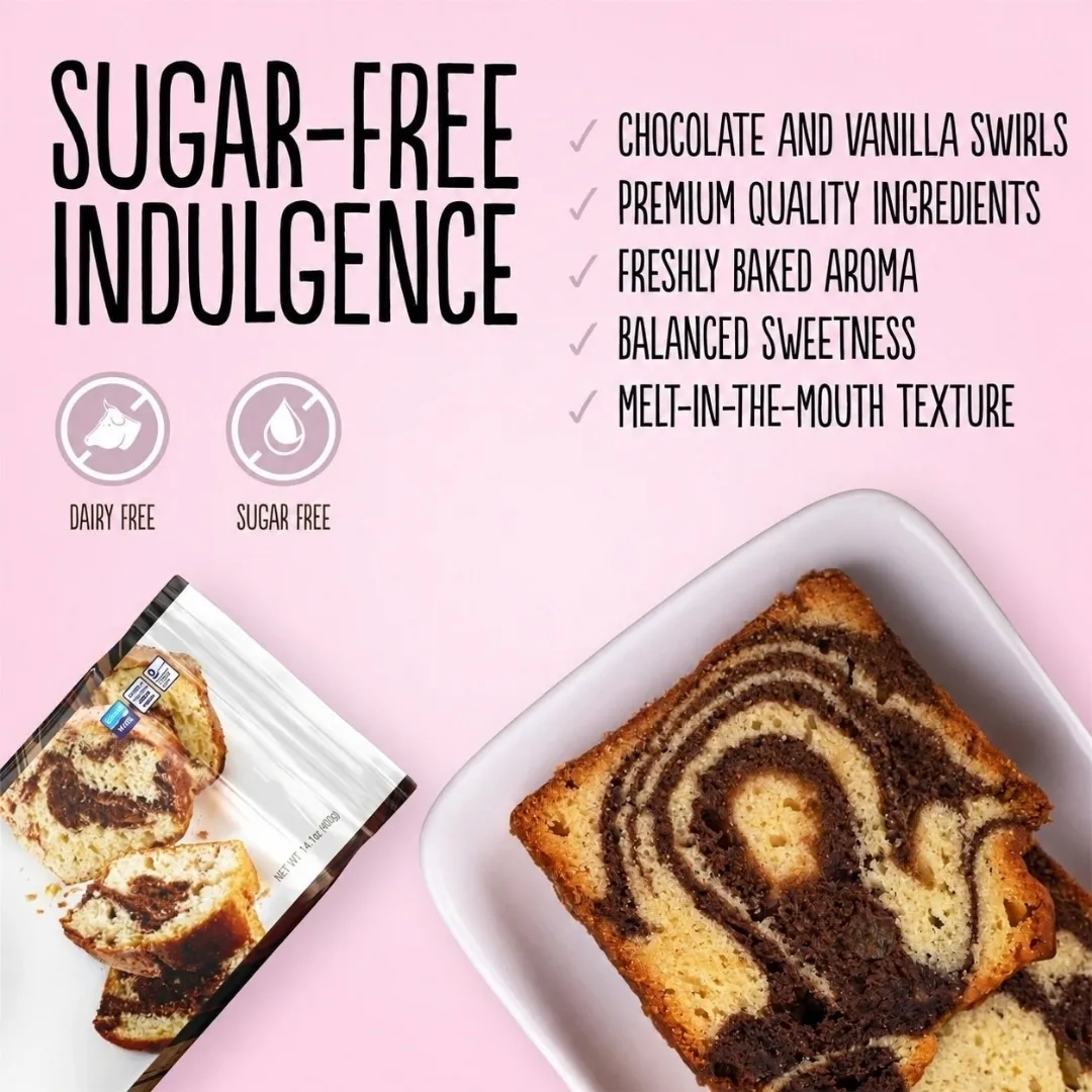 Sugar Free Marble Cake 400g – Sliceable Loaf