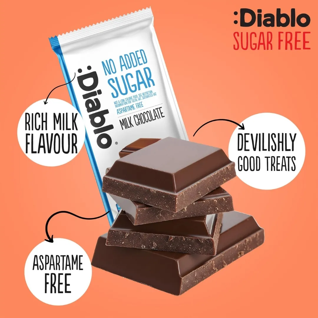 No Added Sugar Milk Chocolate Bar 85g
