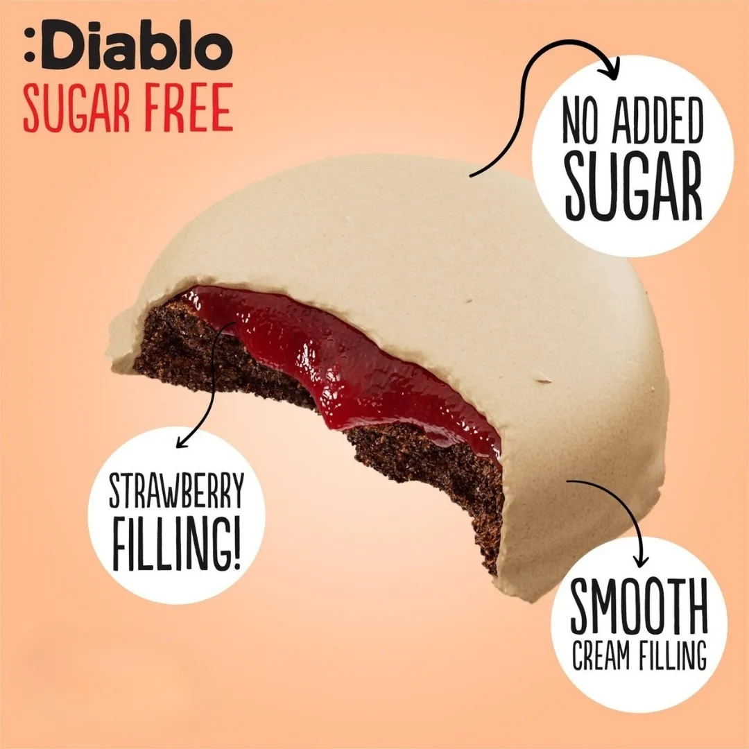No Added Sugar Strawberry & Peanut Cream Cookies 100g