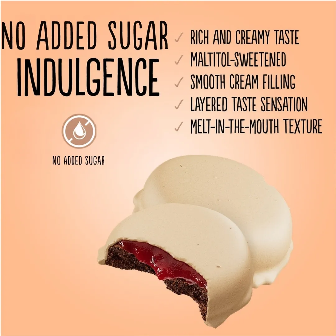 No Added Sugar Strawberry & Peanut Cream Cookies 100g