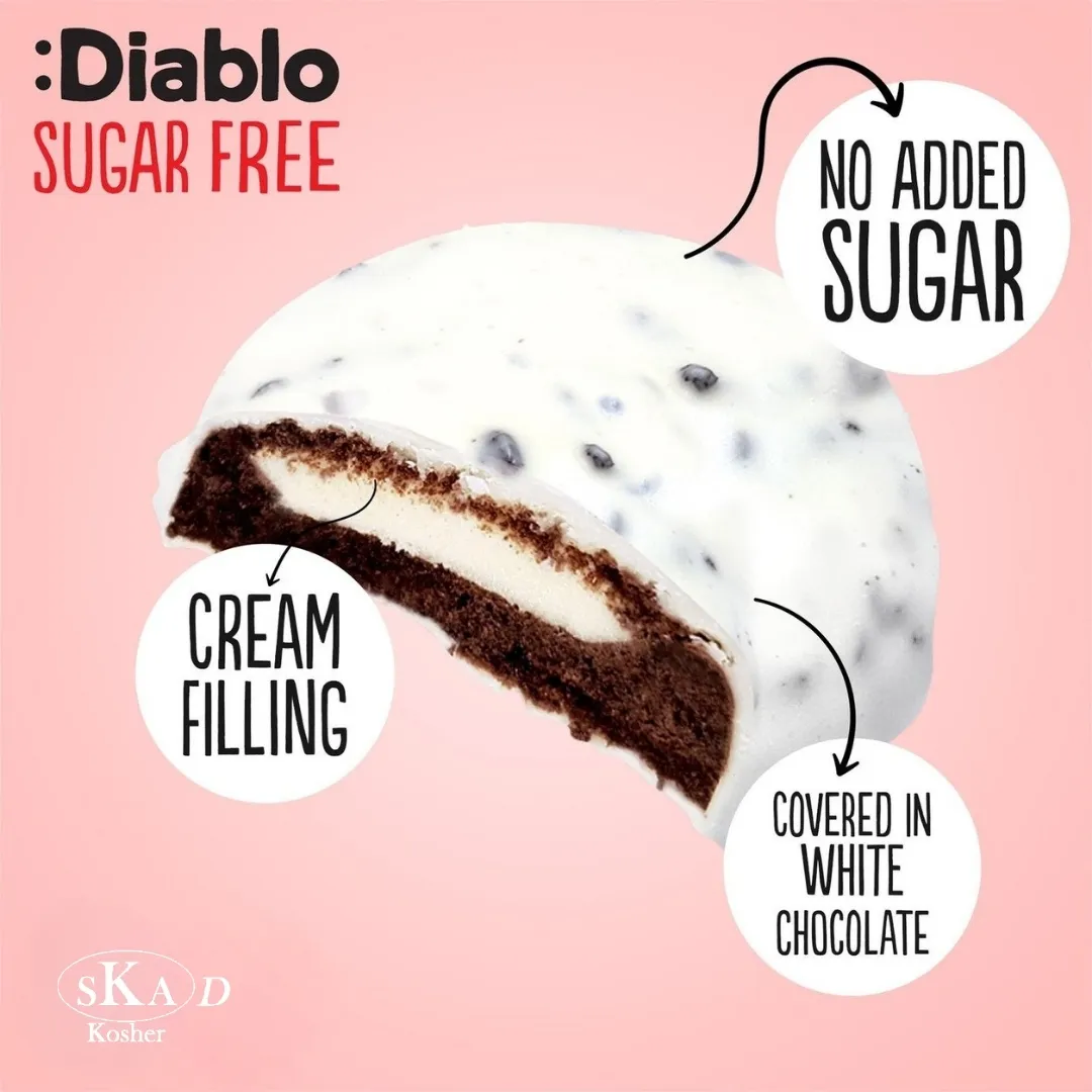 No Added Sugar Cookies & Cream, White Chocolate 128g
