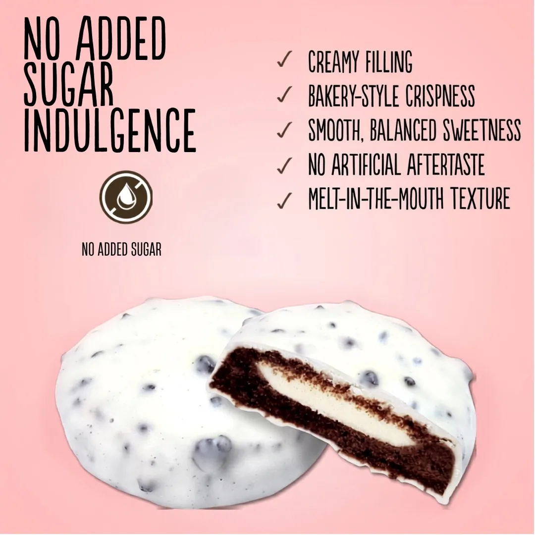 No Added Sugar Cookies & Cream, White Chocolate 128g