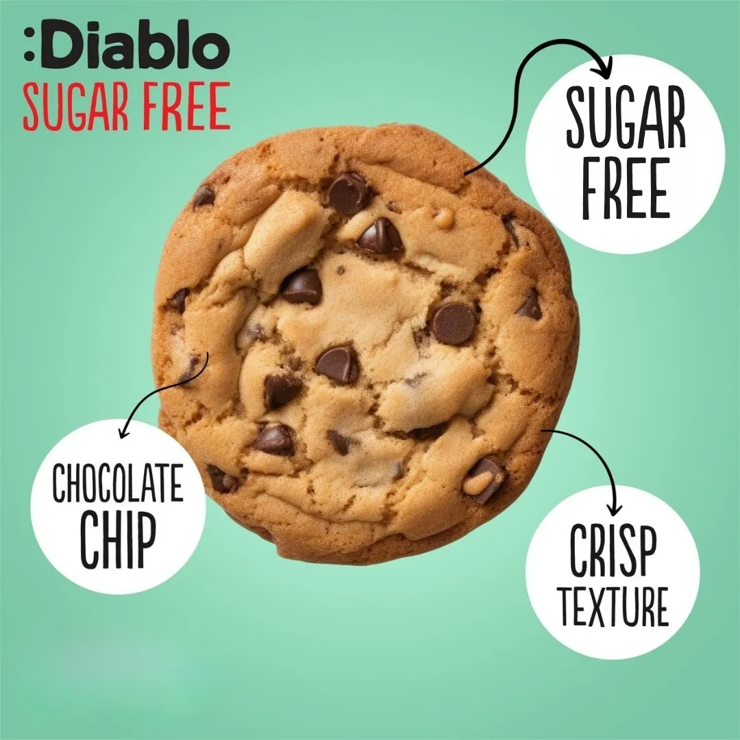 Sugar Free Chocolate Chip Cookies 130g