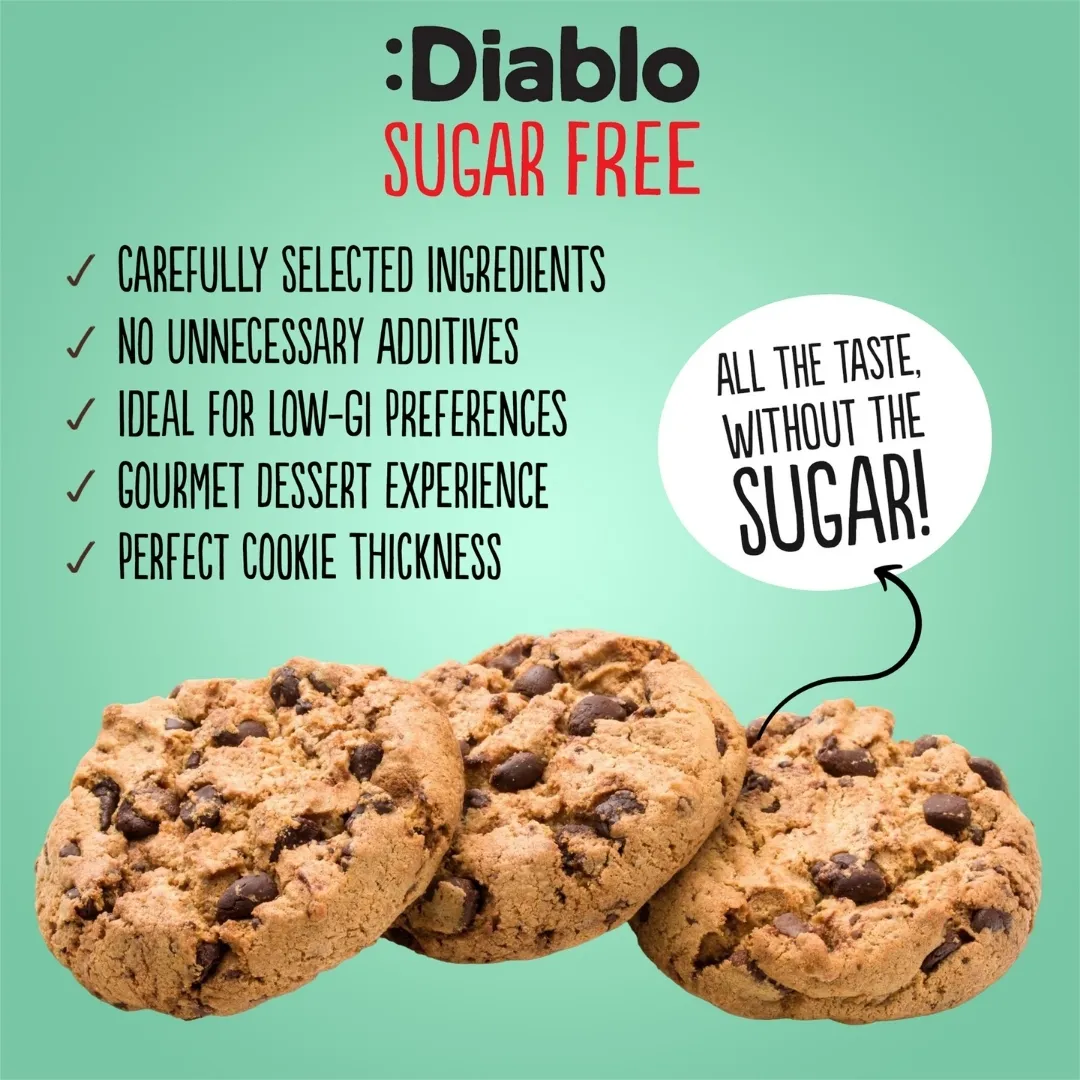 Sugar Free Chocolate Chip Cookies 130g