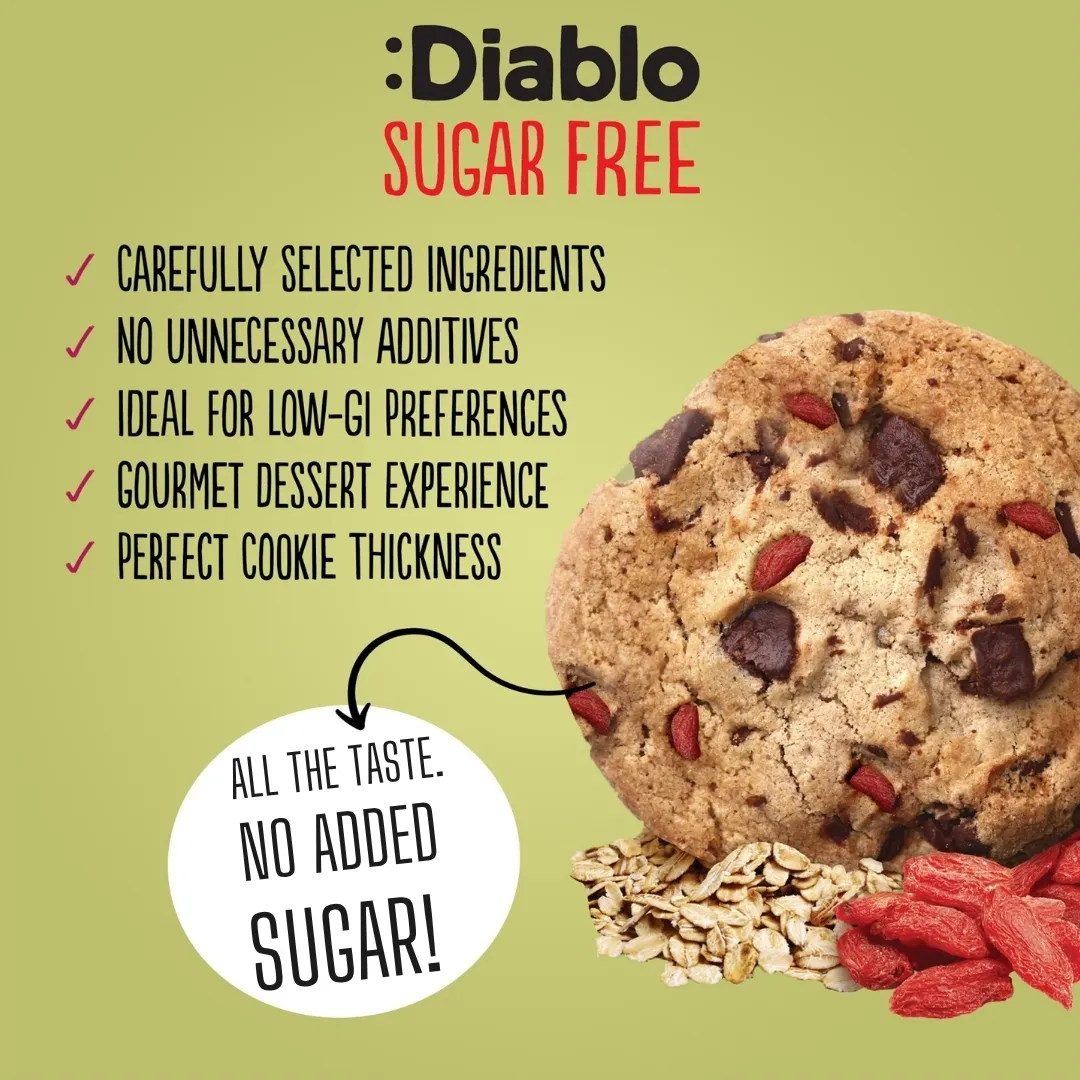 No Added Sugar Chocolate Chip & Goji Cookies 135g