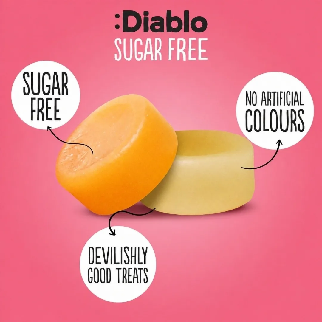 Sugar Free Fruit Gummy Drops 75g – Jelly Sweets