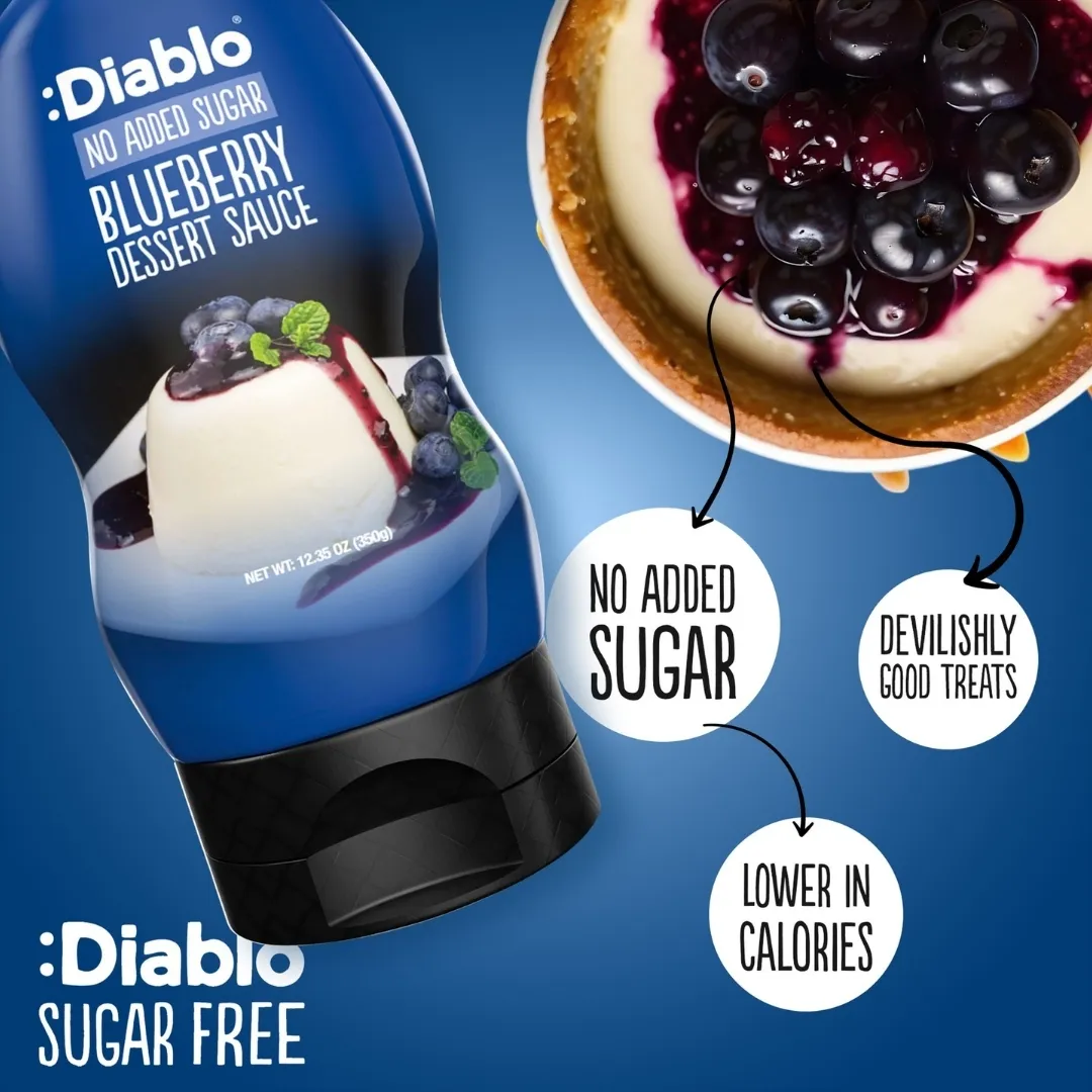 No Added Sugar Blueberry Dessert Sauce 350g