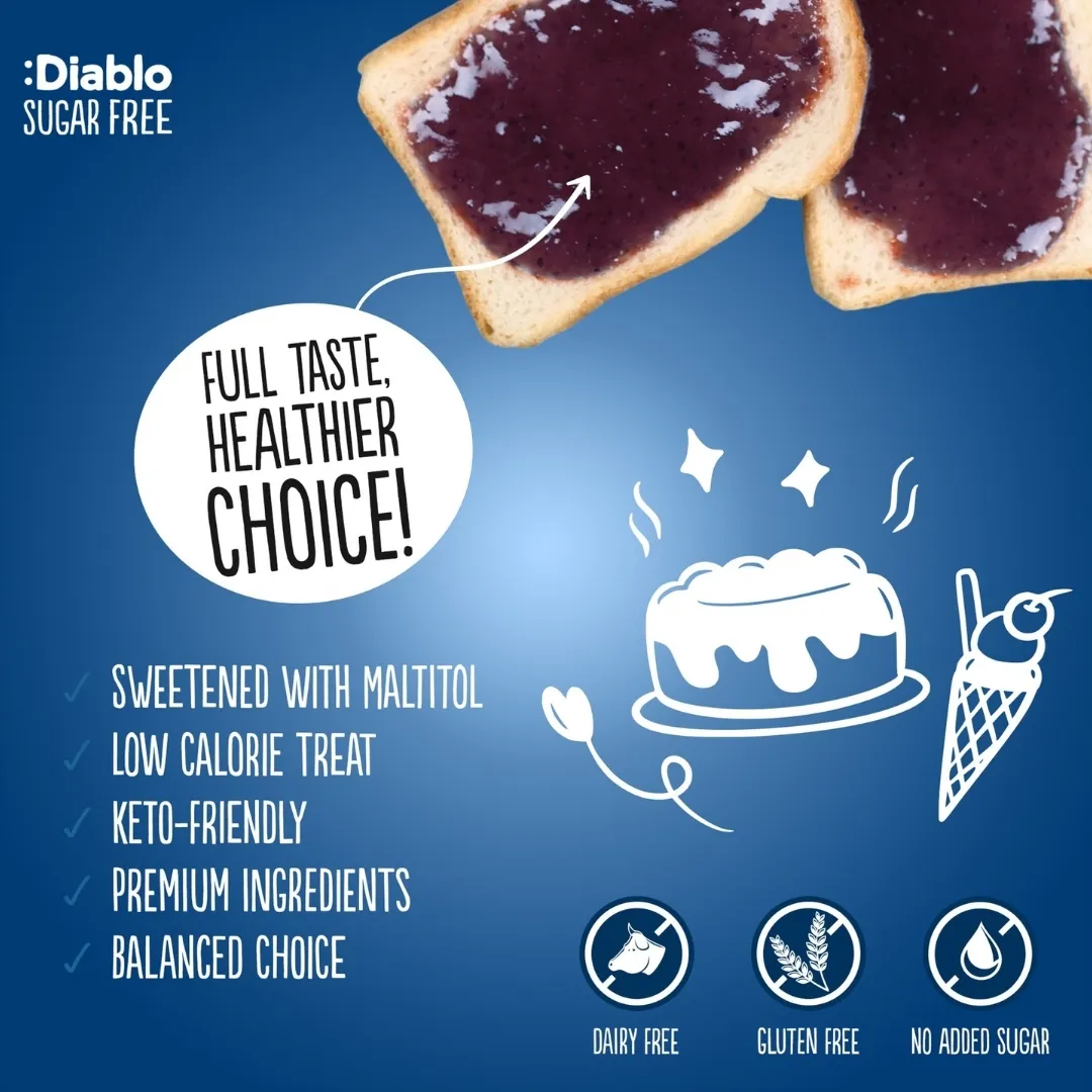 No Added Sugar Blueberry Dessert Sauce 350g