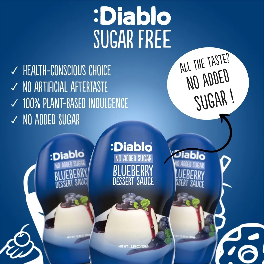 No Added Sugar Blueberry Dessert Sauce 350g