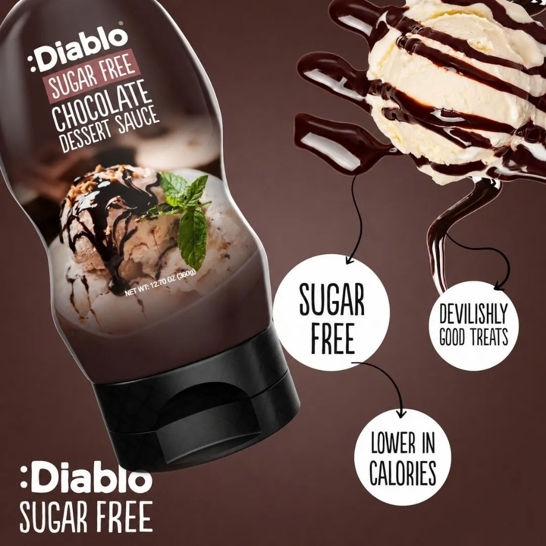 Sugar Free Chocolate Sauce & Dessert Topping 360g