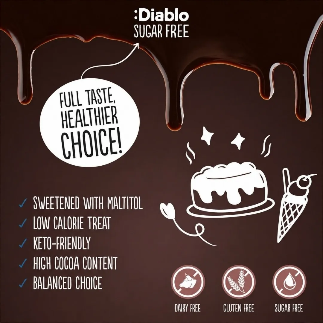 Sugar Free Chocolate Sauce & Dessert Topping 360g
