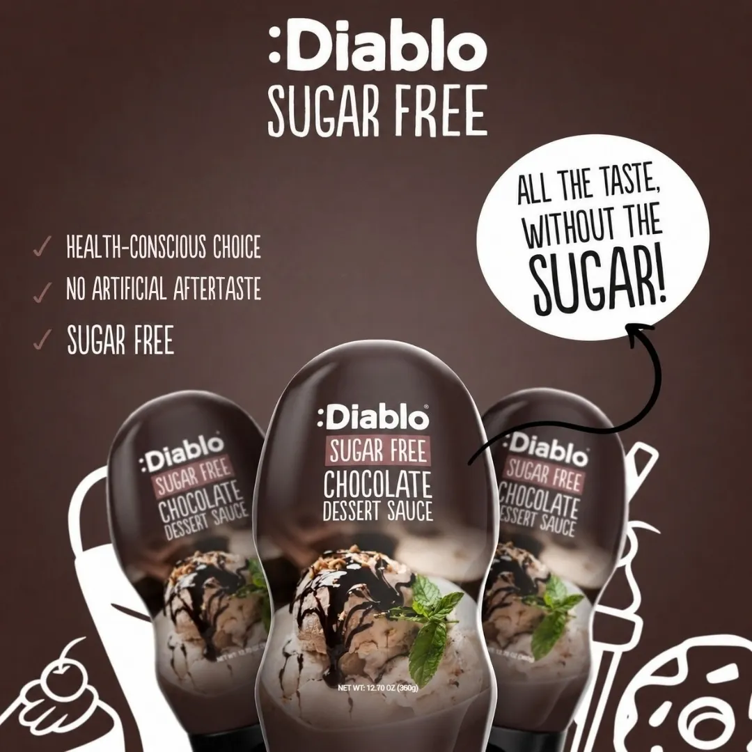 Sugar Free Chocolate Sauce & Dessert Topping 360g