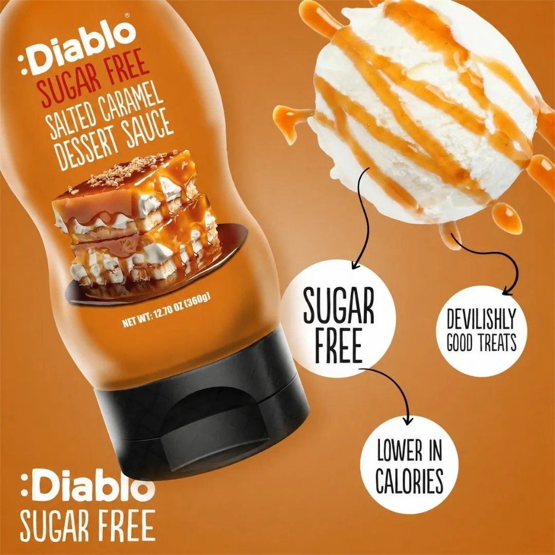 Sugar Free Salted Caramel Sauce & Syrup 360g