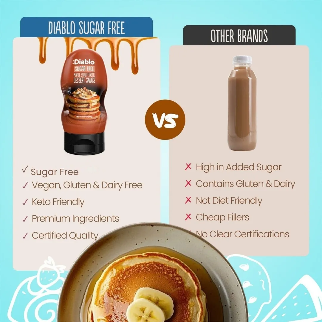 Sugar Free Maple Syrup Dessert Sauce 390g