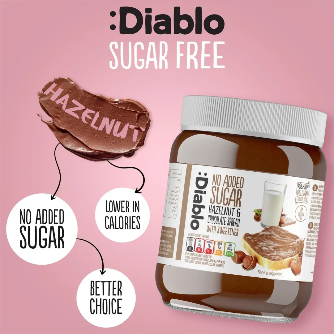 No Added Sugar Hazelnut Chocolate Spread 350g