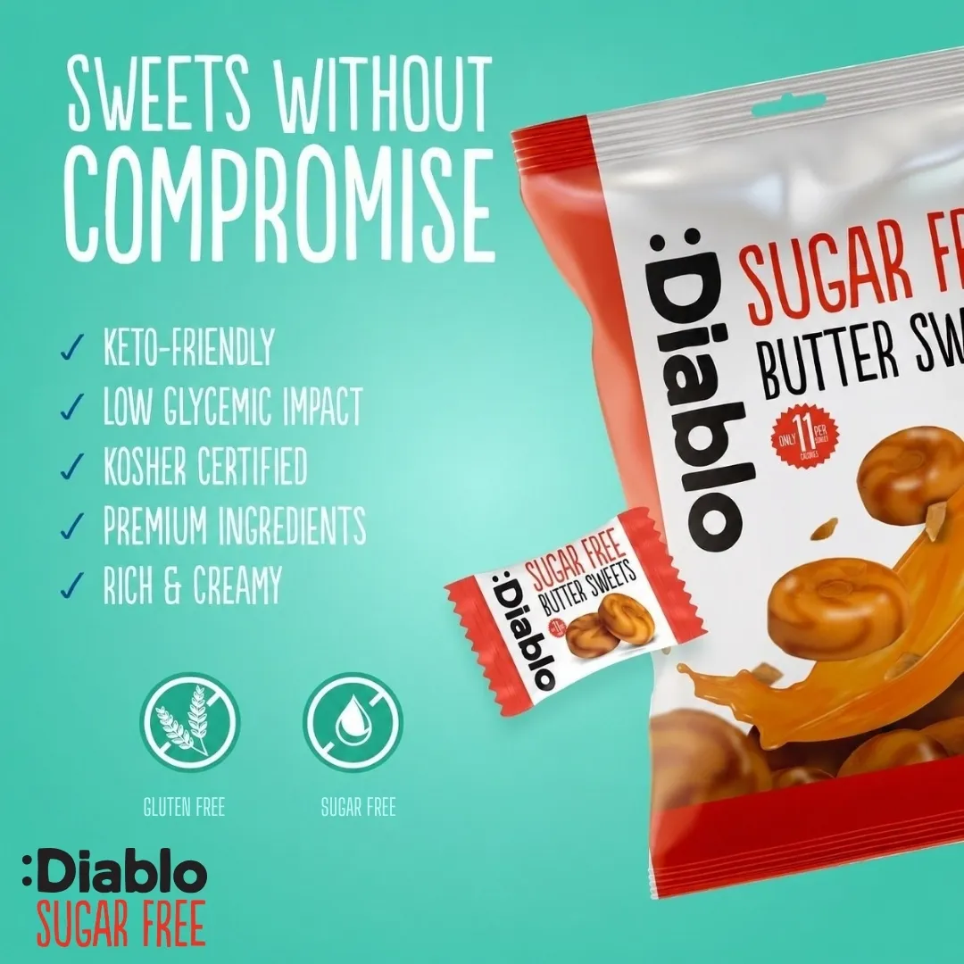 Sugar Free Butter Sweets 75g – Hard Candy