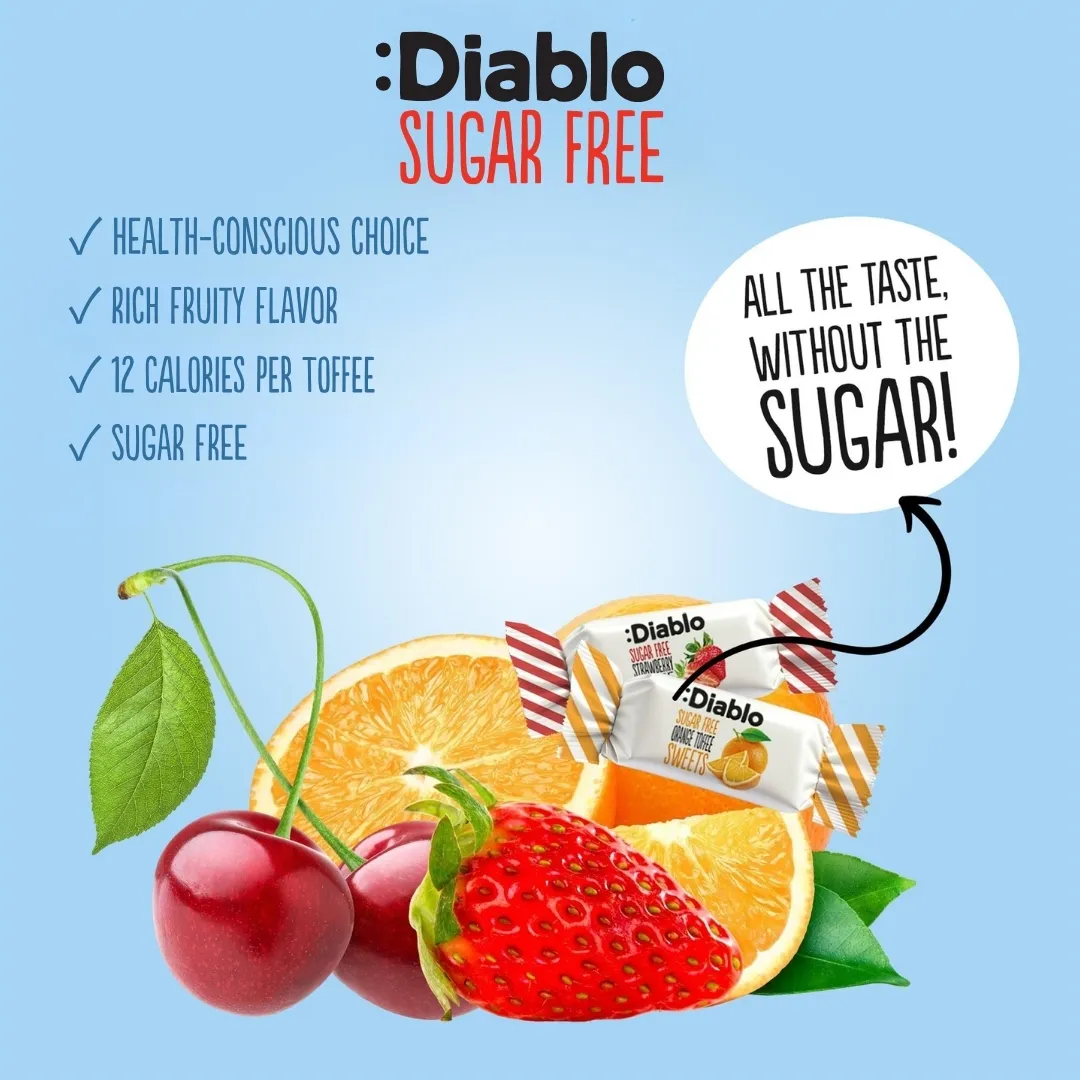 Sugar Free Fruit Flavoured Toffees 75g