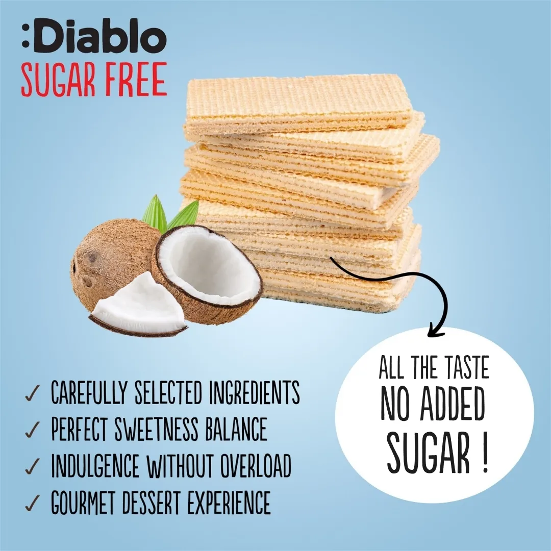 No Added Sugar Coconut Cream Wafer Thins 150g