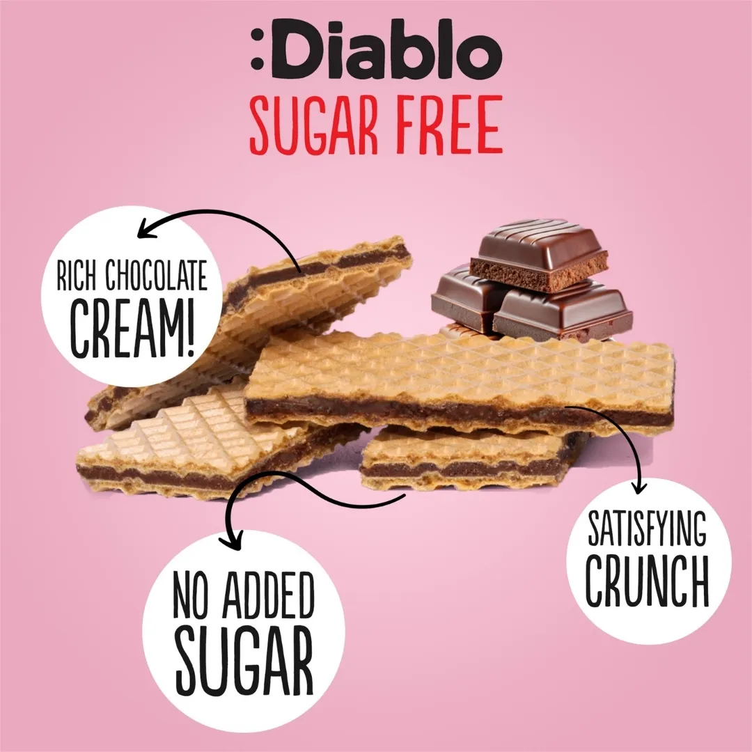 No Added Sugar Chocolate Cream Wafer Thins 150g