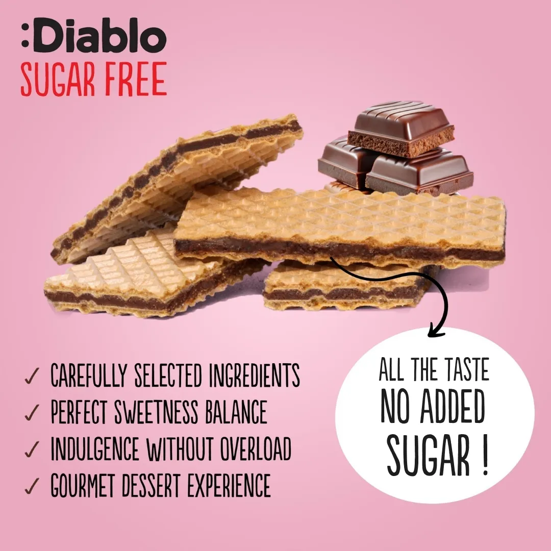 No Added Sugar Chocolate Cream Wafer Thins 150g