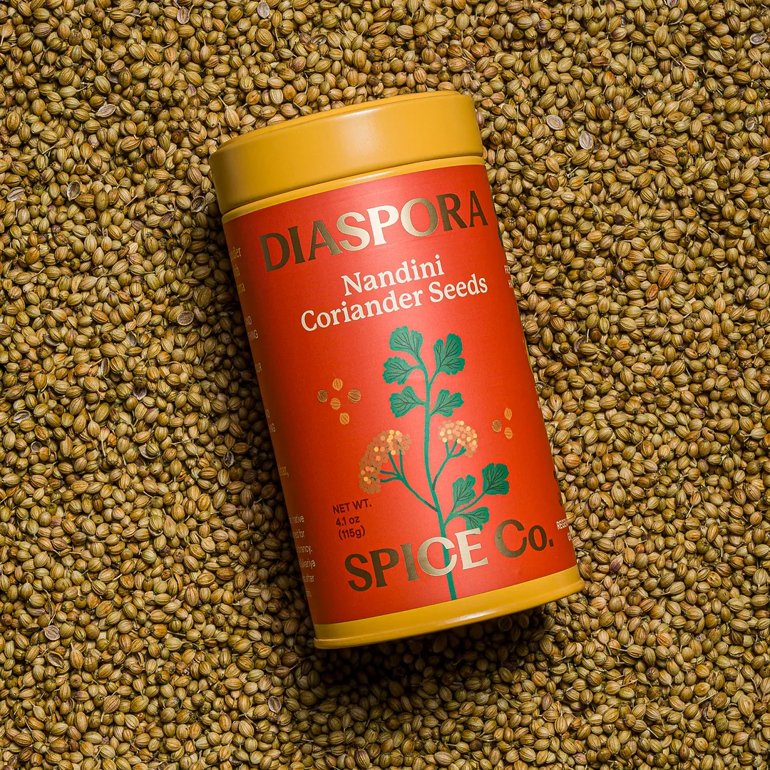 Nandini Coriander (Whole Seeds) - Single-Origin Spice (130g Chef Tin)