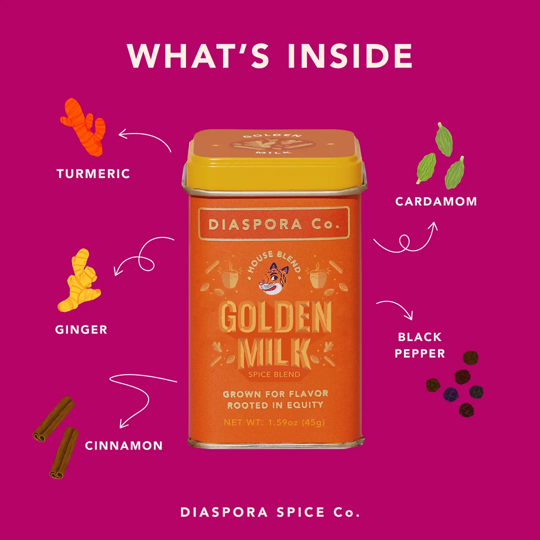 Golden Milk (Spice Blend) - For Turmeric Lattes & Baking (170g Chef Tin)