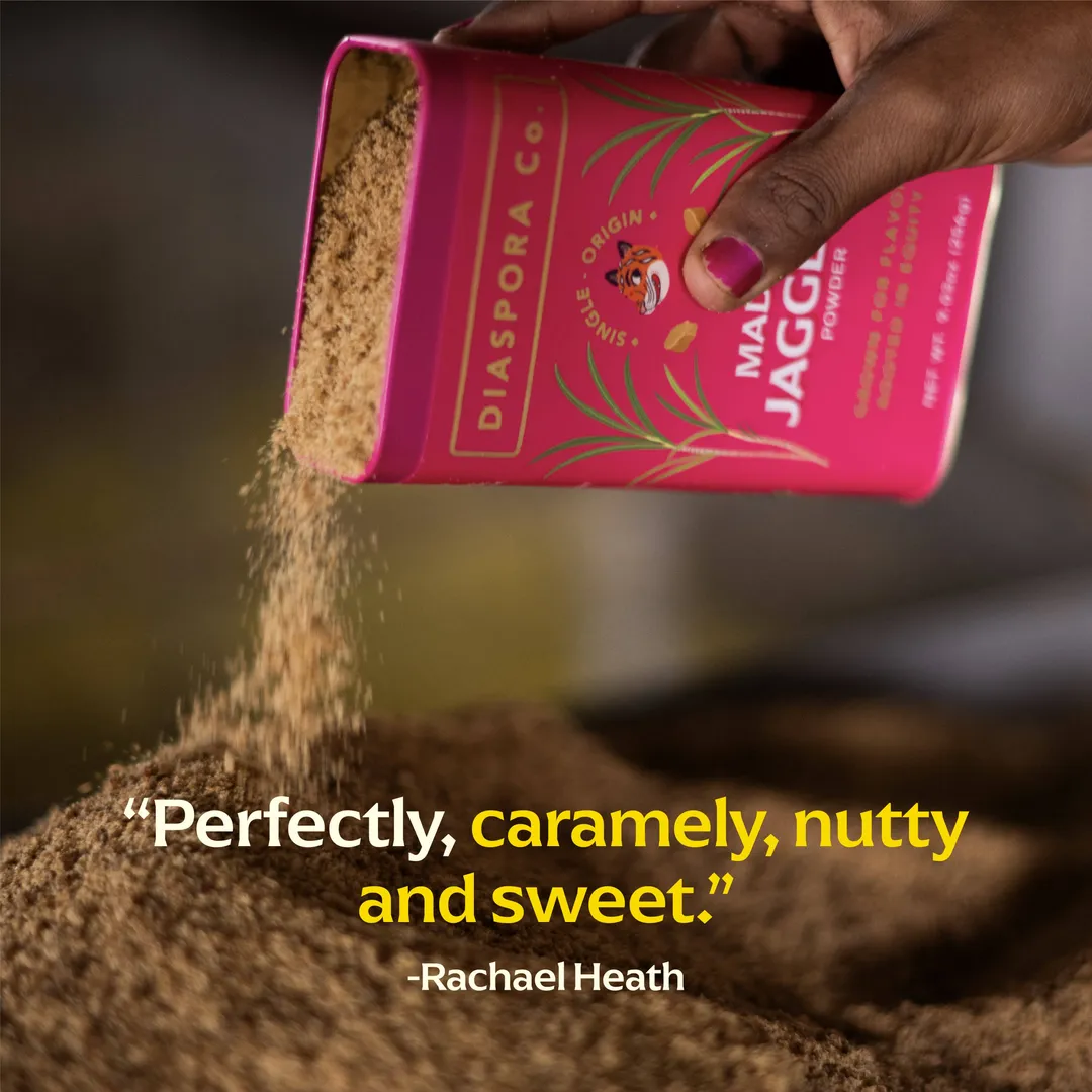 Madhur Jaggery (Powder) - Single-Origin Unrefined Sugar (60g Everyday Tin)