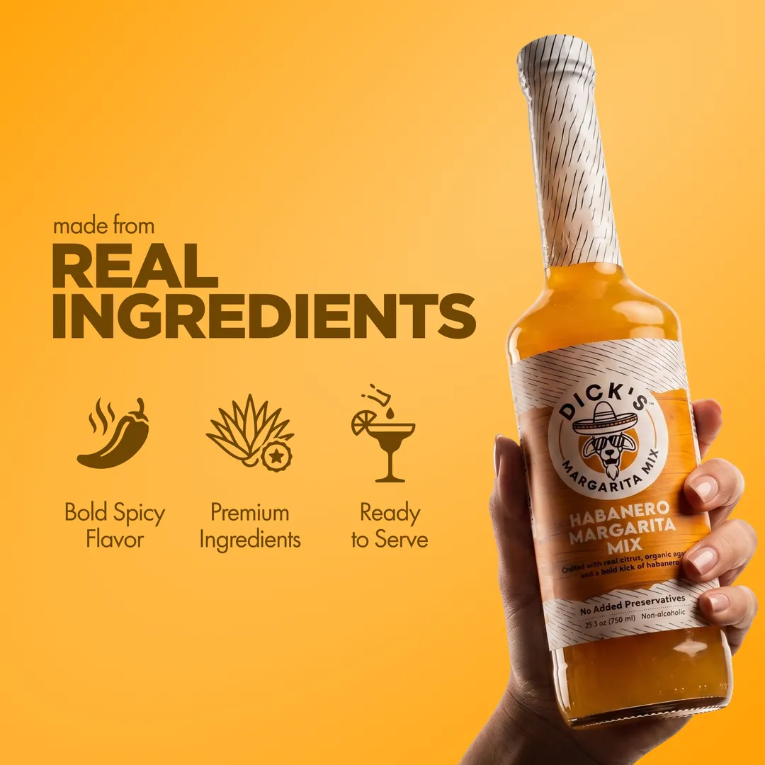 Dick's Mixes Habanero Margarita Mix - SPICY