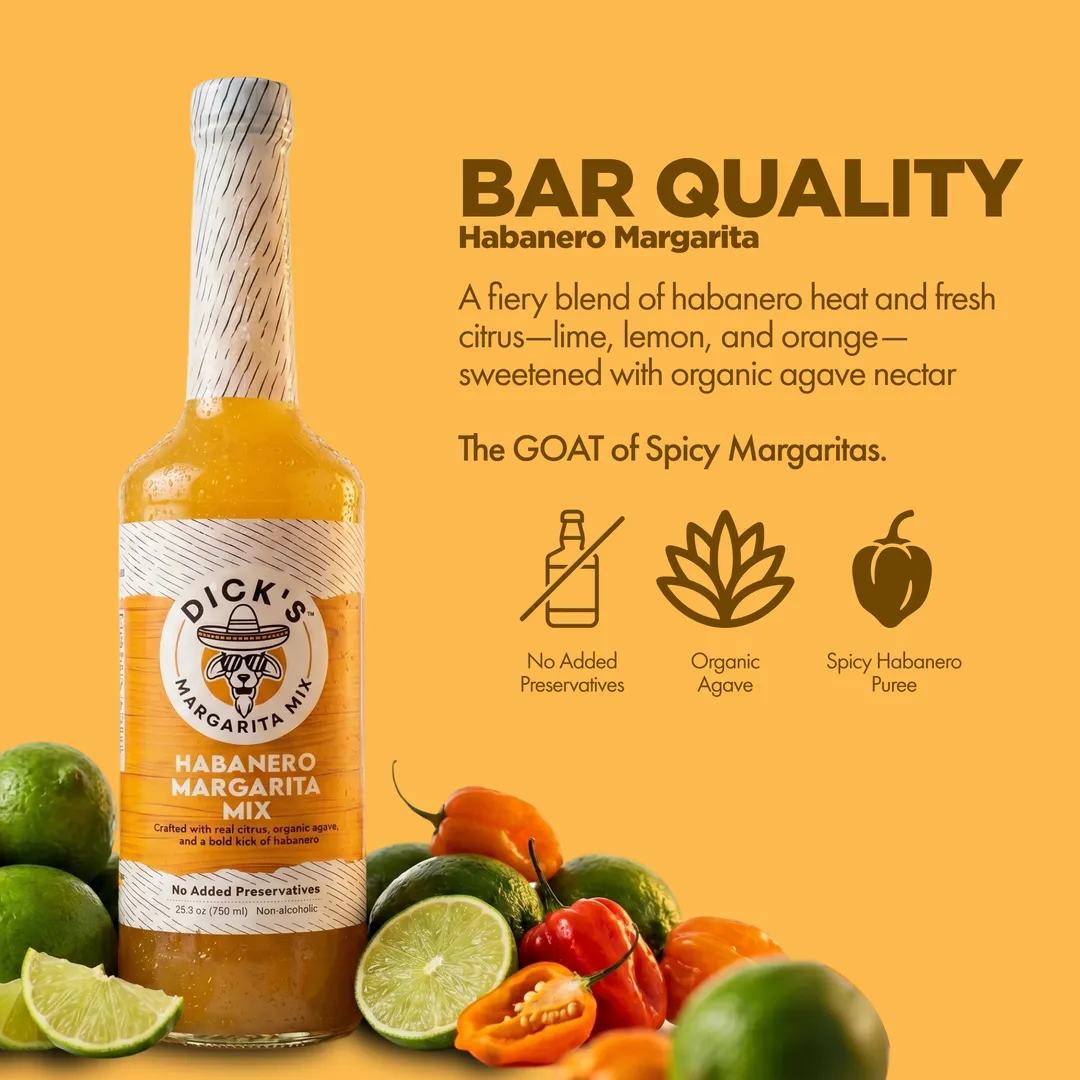 Dick's Mixes Habanero Margarita Mix - SPICY