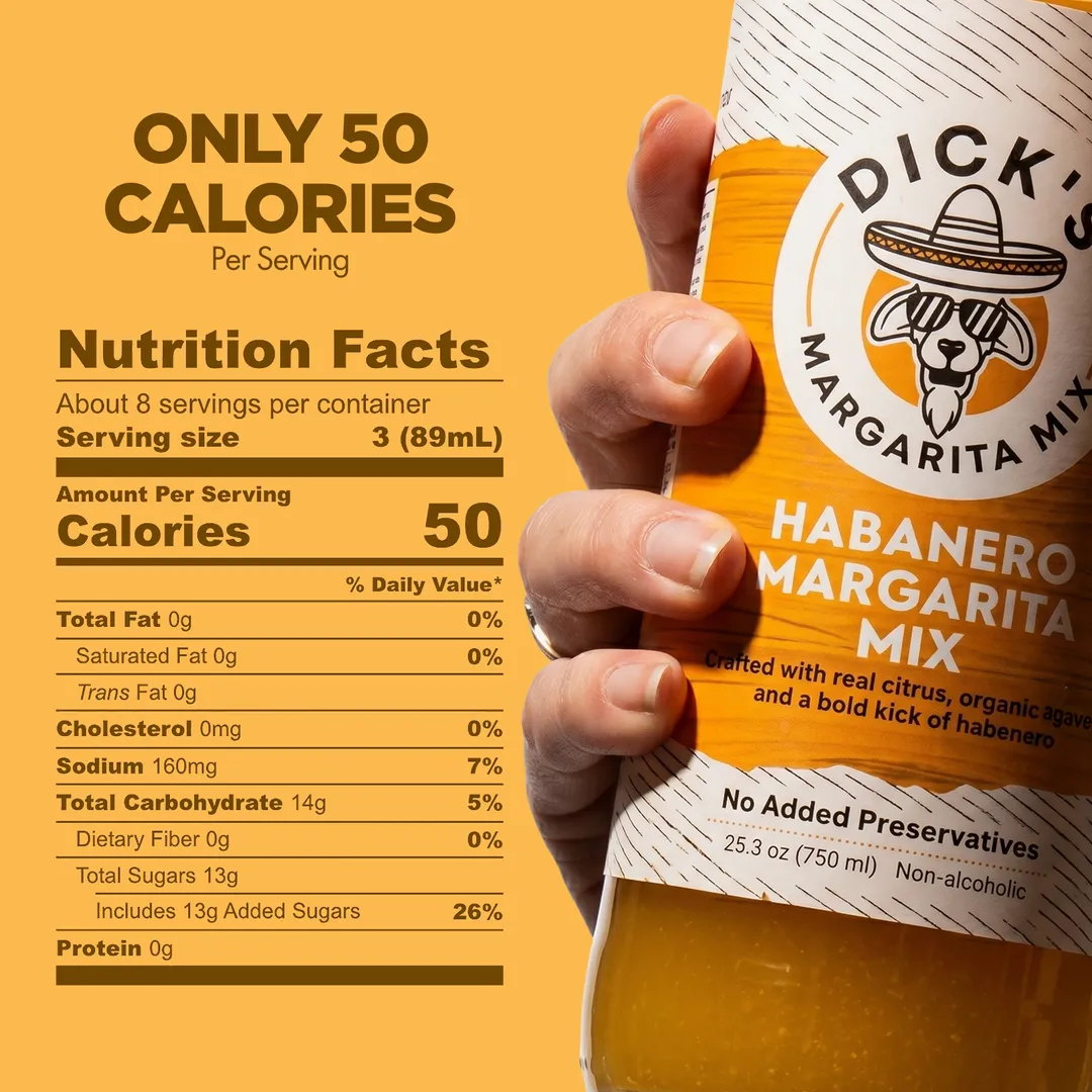 Dick's Mixes Habanero Margarita Mix - SPICY
