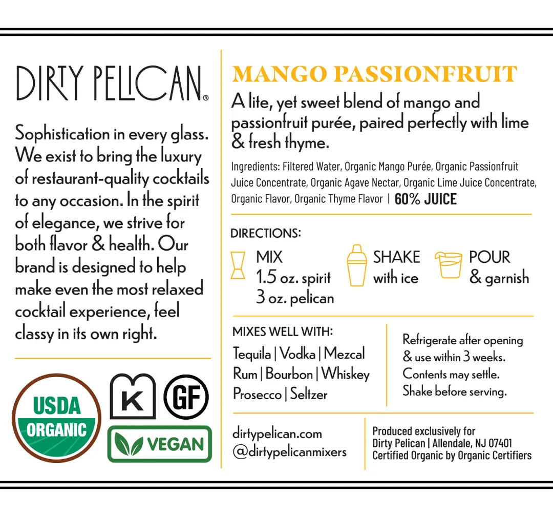 Mango Passionfruit Margarita - 750mL