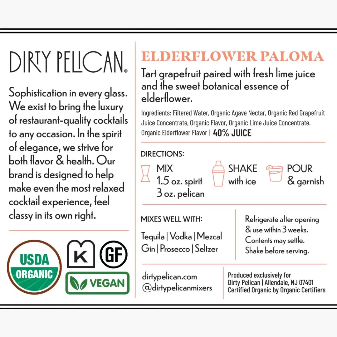 Elderflower Paloma - 750mL