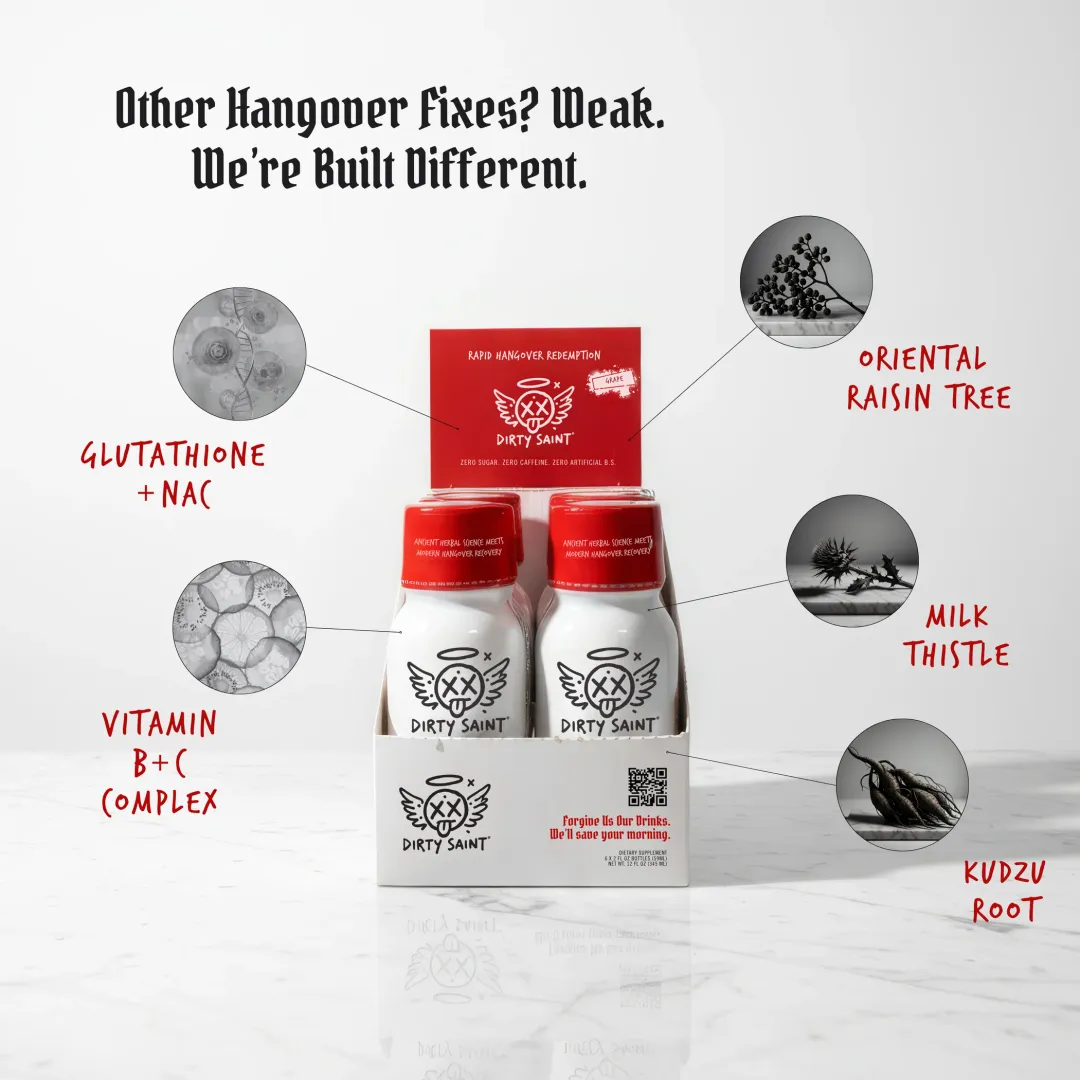 Rapid Hangover Recovery Shot in Natural Grape Flavor - 60ml