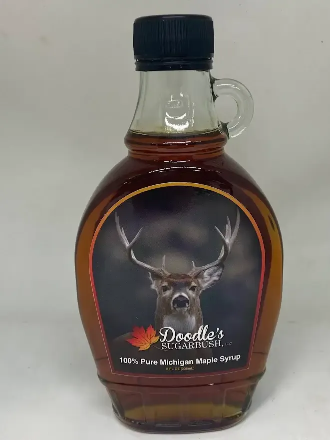 Whitetail Deer Scene (Michigan Maple Syrup - 8 oz glass)
