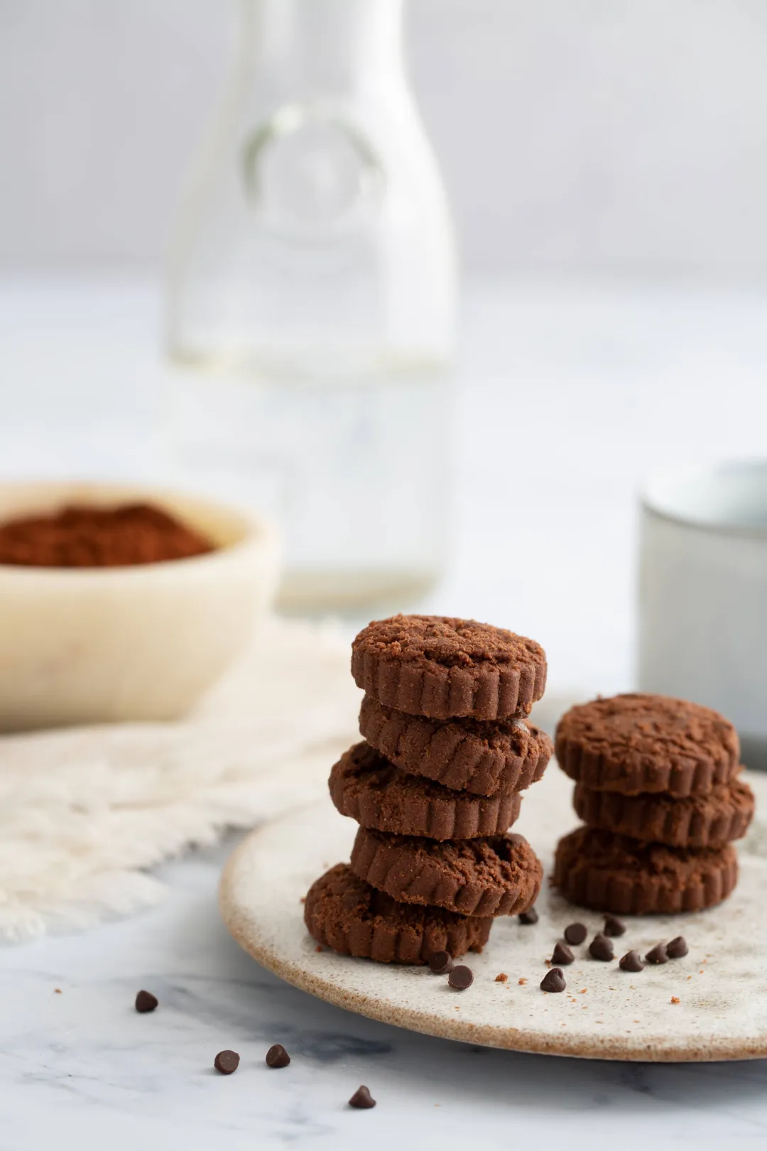 Double Dark Chocolate shortbread cookies (6oz) – Rich, Fudgy & Indulgent